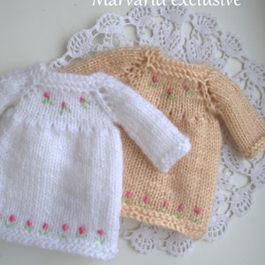 Doll dress, Knitted clothes for doll 9-12 inches