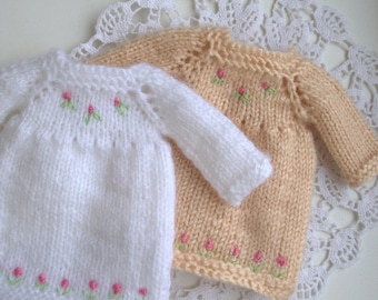 Doll dress, Knitted clothes for doll 9-12 inches