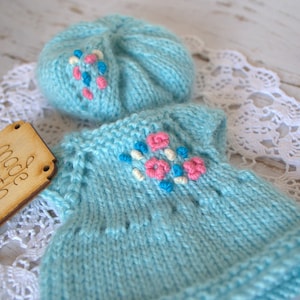 Doll clothes 9 inches, Knitted clothes for doll, Handmade mini Clothes Doll,