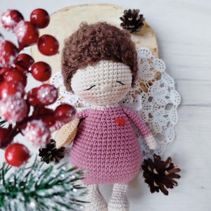 Amigurumi Angel Doll, Guardian angel, Angel Doll, Crochet Angel Doll 8 inch, First Communion Angel