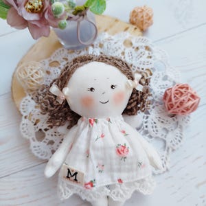Poupée ange de chiffon 4 pouces, cadeau ange gardien pour bébé, ange de la première communion