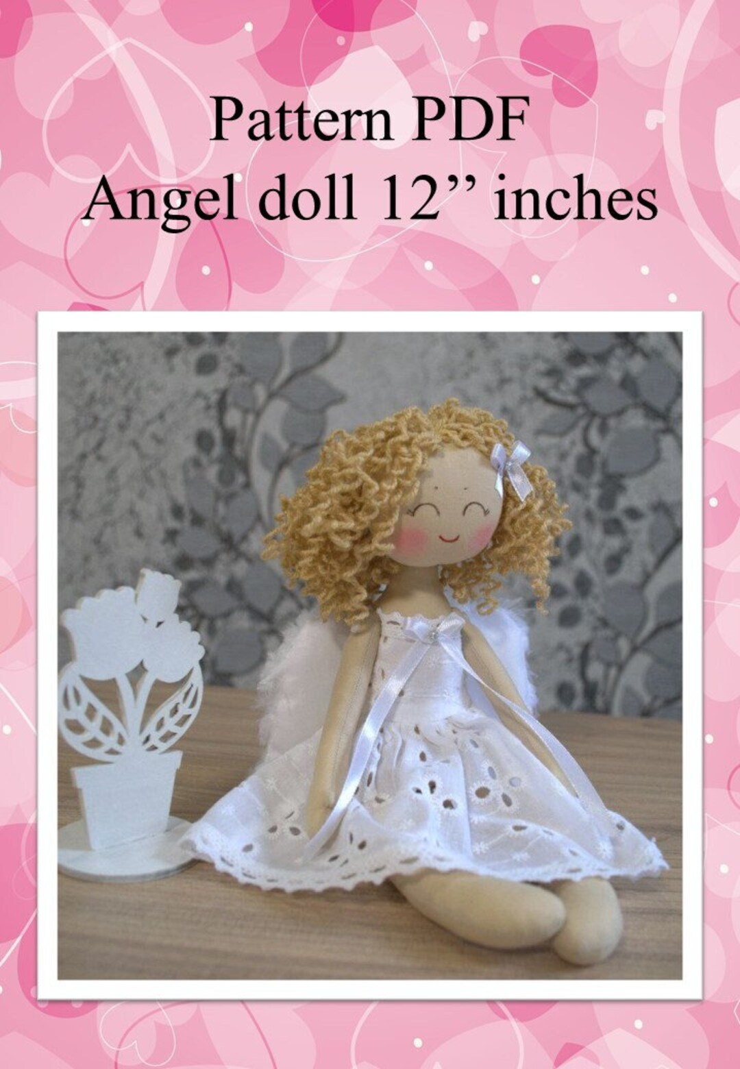 12 Inch Angel Rag Doll Sewing Pattern (PDF) - Etsy