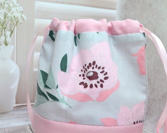 Подарочная сумка Розовая тряпка Красочный цветок Подарочная сумка
