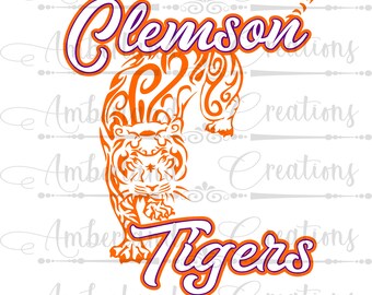 Clemson Tigers Svg Etsy