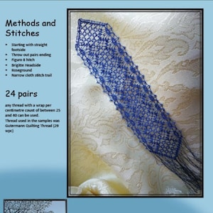 Peut inclure: Un marque-page en crochet bleu avec un motif détaillé. Le marque-page s'appelle "Brigitte Bookmark" et a été conçu et réalisé par Jenny Brandis. Le marque-page est disponible en deux tailles.