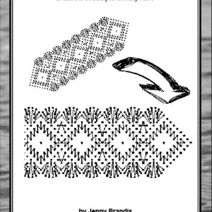 Woven Fan Bookmark is a bobbin lace pattern by Jenny Brandis image 3