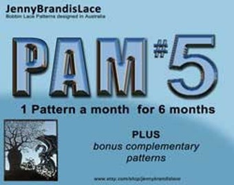 Pattern-A-Month #5 with Jenny Brandis bobbin lace patterns