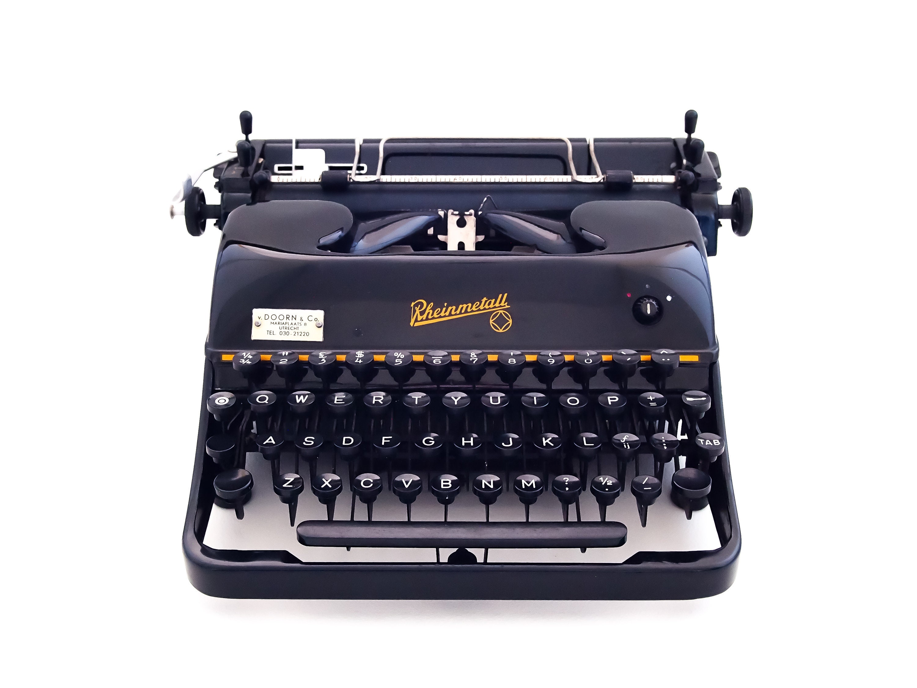 SALE Rheinmetall KsT typewriter black typewriter - Etsy 日本