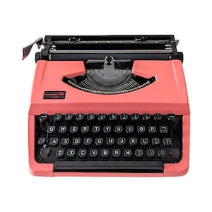 Sale!* Vendex 100 typewriter, pink typewriter, Vendex typewriter, working typewriter, vintage typewriter, portable, qwerty