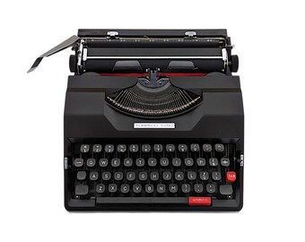 SALE!* Torpedo model 10/50 typewriter, 1980s vintage typewriter, portable and manual typewriter, black typewriter, qwerty