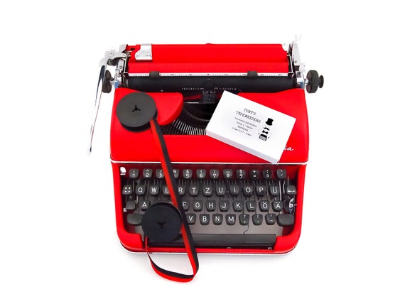 Set 2 Nastri Per Macchina Da Scrivere In Nylon Nero/Rosso - 13mm X 5m Compatibile Con GR9, NE800, Olivetti E Molti Altri