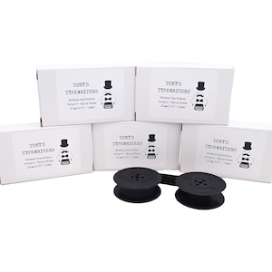 FREE SHIPPING!* 5 x Brother, Hermes Typewriter Ink ribbon, Black Nylon ribbon, 13mm, 1/2" Group 9 (GR9) twin spool for Imperial, Royal.