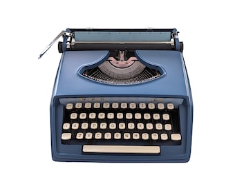 Vintage Remington Idool Typewriter, 1970s, Dark Blue, Working Condition