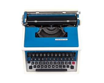 AANBIEDING!* Underwood 315 typemachine, Olivetti typemachine uit de jaren 70, werkende typemachine vintage typemachine, draagbare typemachine, qwertz.