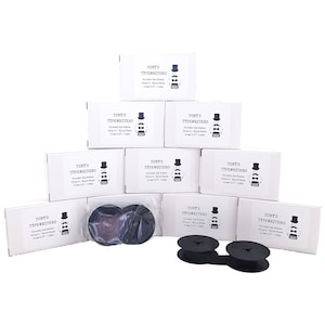 FREE SHIPPING!* 10 x Olivetti Typewriter Ink ribbon, Black Nylon ribbon, 13mm, 1/2&quot; Group 4 (GR4) twin spool, Olivetti typewriters.