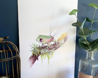 Frognfly, A4 Art Print
