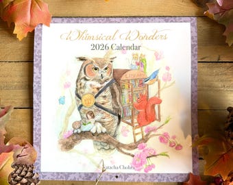 Calendrier Mural 2026 'Le Vent Dans Les Saules' | Illustrations Chris Dunn | 300x300 Mm | Papier FSC Écologique