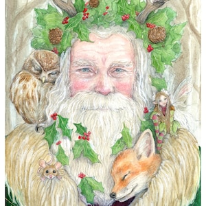 Le roi houx, impression d'art A4