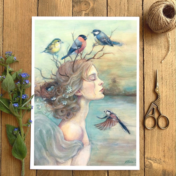 L’arrivée du printemps, A4 Art Print