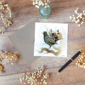 Tarjeta de felicitación de Blackbird Express