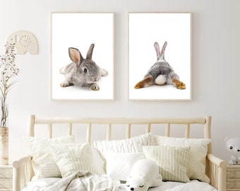 Plakaty do pokoju dziecka, plakaty dla dziewczynki, plakaty z królikiem, plakaty z zajączkiem, plakat zając, plakat królik, plakat Wielkanoc