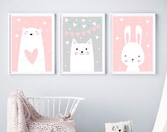 Girls Room Wall Art Etsy