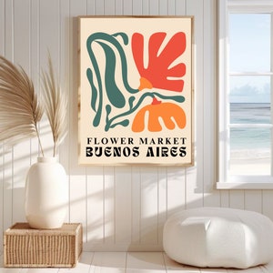 ffiche de fleurs, affiche d'exposition, affiche de bouquet de fleurs, image des fleurs, affiche Bologna, décoration murale, fleurs peintes