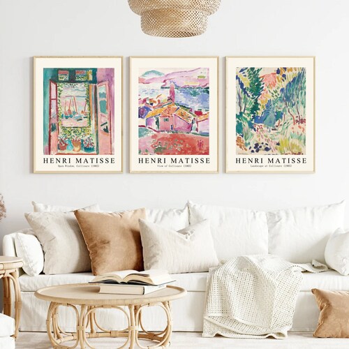 Zestaw 3 Plakatów Plakaty Do Matisse Galeria Etsy