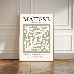 Art mural moderne, Henri Matisse art, fleur matisse, tableau abstrait, Illustration Matisse, art mural Matisse, abstraction moderne image 3