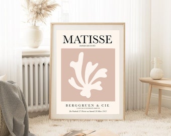 Matisse-Blume,  Moderne Abstraktion,  Matisse Wandkunst, Henri Matisse Bild, Abstraktes Kunst, Blume Wanddekoration, Aktkunst Matisse