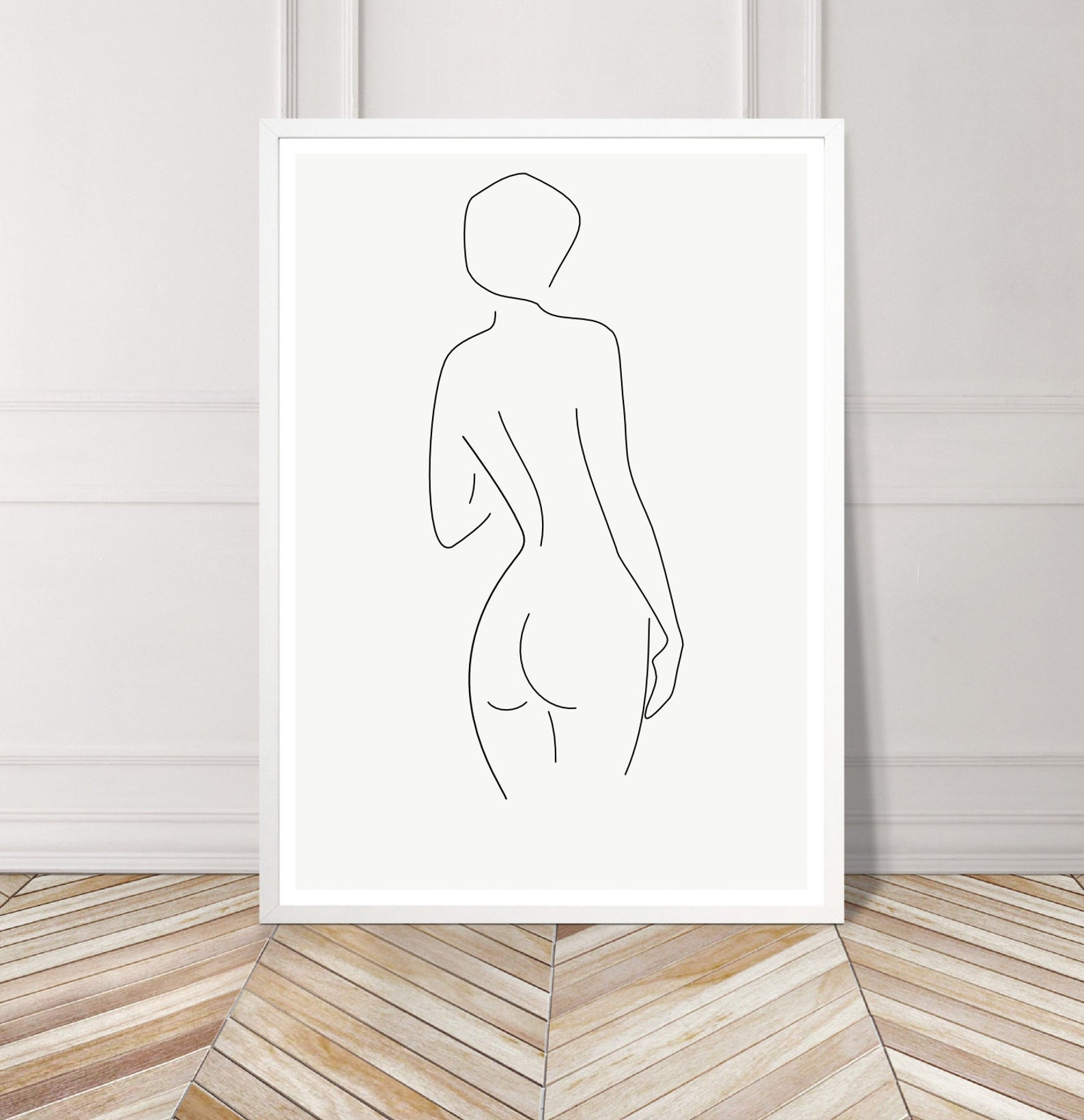 Nude line drawing images, stock photos vectors