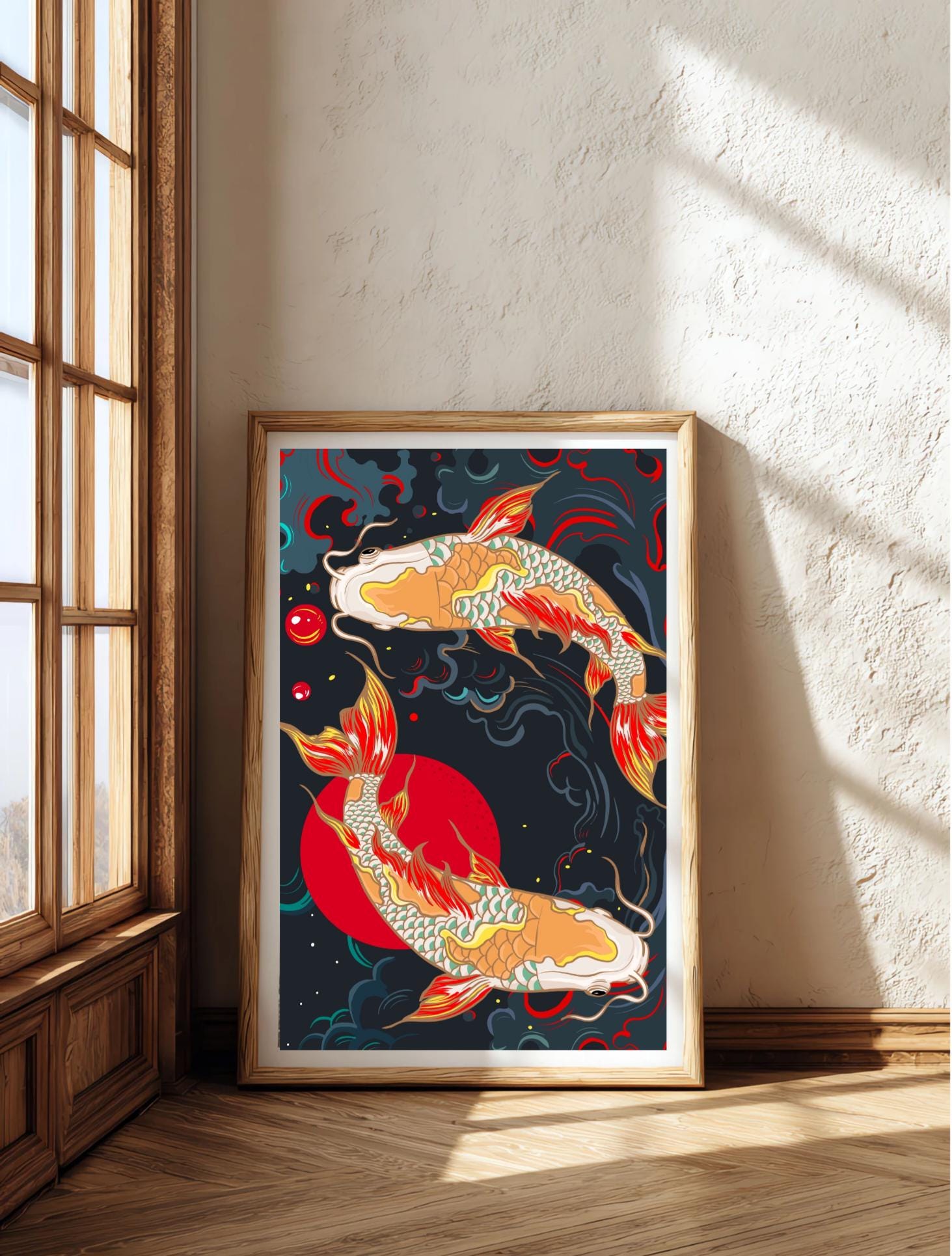 Décoration Murale Poisson Carpe En Métal – Autocollant/tenture Sans Métal – MMV
