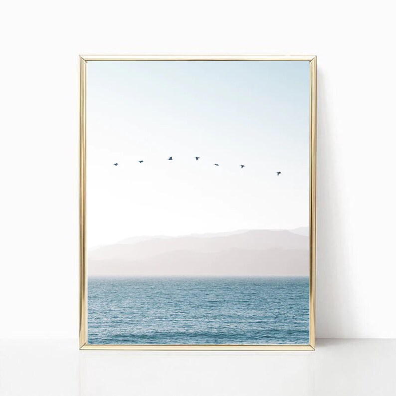 Set of 3 Wall Art Prints Coastal Style Wall Art Living Room Etsy