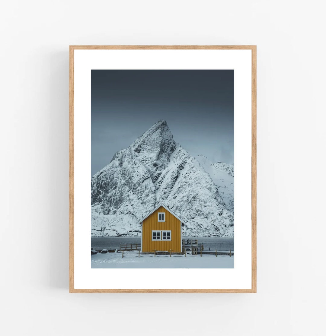 Plakat Norwegia, Plakat Góry, Krajobraz Górski, Lofoty, Obraz Góry ...