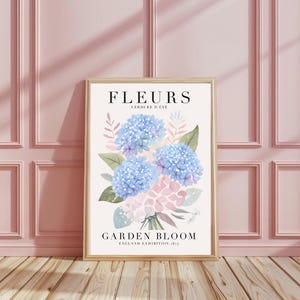 Art mural moderne, affiche de fleurs, tableau décorative chambre, décoration printanière de fleurs pastel, dessin de fleurs dans un vase
