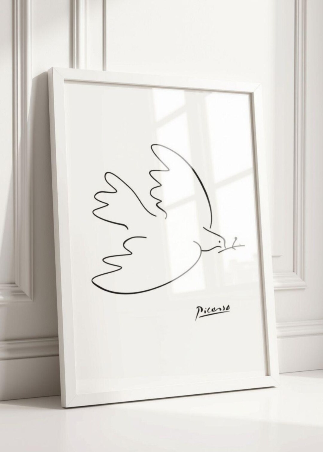 ピカソの鳩の絵のアートプリント、ホームデコレーション - Etsy 日本
