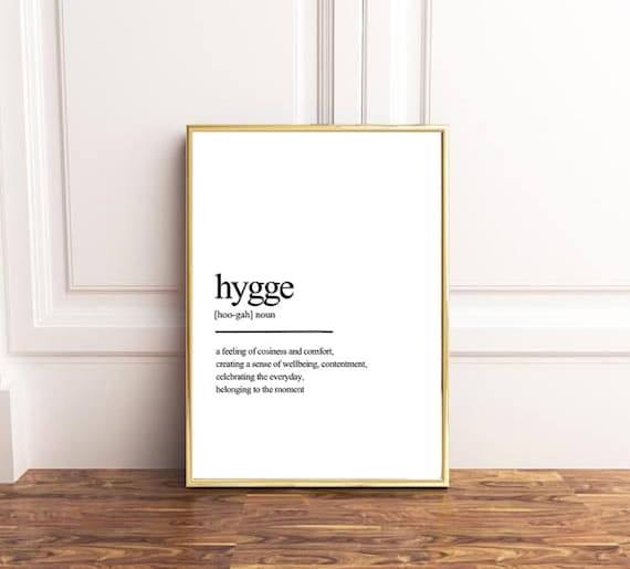 Plakat Hygge Hygge Dekoracja ściany Poster - Etsy 日本