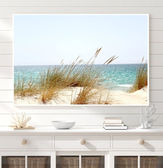 Ocean photography Sea wall art Beach Poster Hamptons style | Etsy