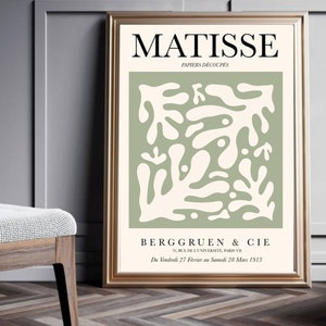 Art mural moderne, Henri Matisse art, fleur matisse, tableau abstrait, Illustration Matisse, art mural Matisse, abstraction moderne image 5