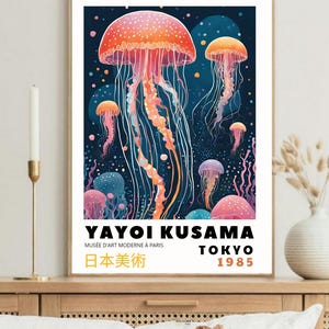 草間彌生ウォールアートプリント、リスネク・メドゥジー、デコラチャ・ドーム、イラストレーション・ファンタジー、プラカット草間、エレメント・オブラス、ファンタジージナ・デコラチャ・ポコジュ