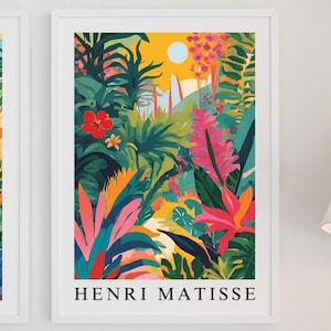 Art mural moderne, abstraction moderne, art mural, affiche d'Art abstrait, fleurs affiche, art mural jardin, tableau décorative,