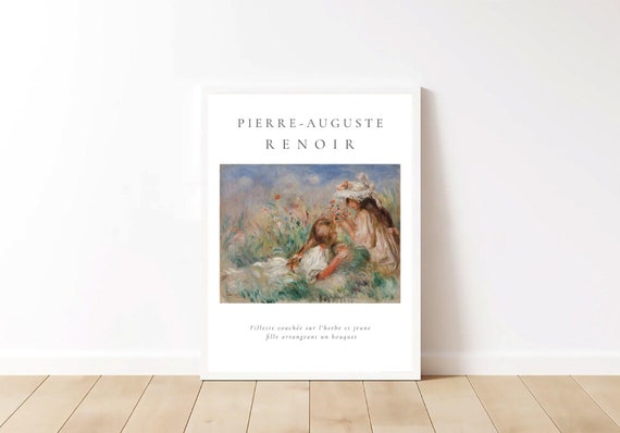 Renoir poster, wall art print, home decor,  room ornament,  wall hanging, picture Renoir, painting landscape, impressionism, image Renoir