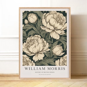 Ausstellungsplakat,  Ausstellungsplakat, William Morris bilder, Morris Poster, Chintz deko,  Kunstplakat, Morris Larkspur, chinoiserie