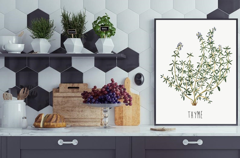 Set 4 Kitchen Prints Kitchen Gallery Kitchen Wall Art Set Etsy