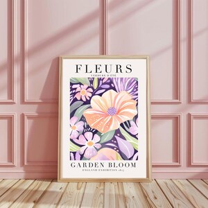 bloemen schilderen, bloemen tekenen, aquarel illustratie, bloemen kunst aan de muur print, Frans huisdecor, kamerornament, posterpastelkleur, cadeau