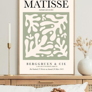 Art mural moderne, Henri Matisse art, fleur matisse, tableau abstrait, Illustration Matisse, art mural Matisse, abstraction moderne image 2