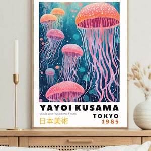 草間彌生ウォールアートプリント、リスネク・メドゥジー、デコラチャ・ドーム、イラストレーション・ファンタジー、プラカット草間、エレメント・オブラス、ファンタジージナ・デコラチャ・ポコジュ