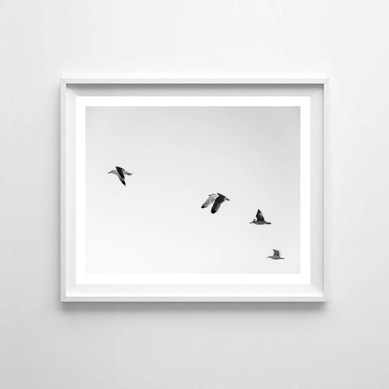 Set of 6 Wall Art Black and White Wall Art Prints Monochrome Etsy