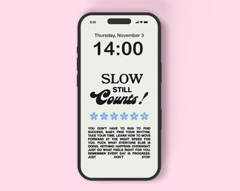 Aesthetic, Retro, iPhone Wallpaper, Phone Lock Screen, Motivational Quote Phone Wallpaper, Phone Background, Digital Download.