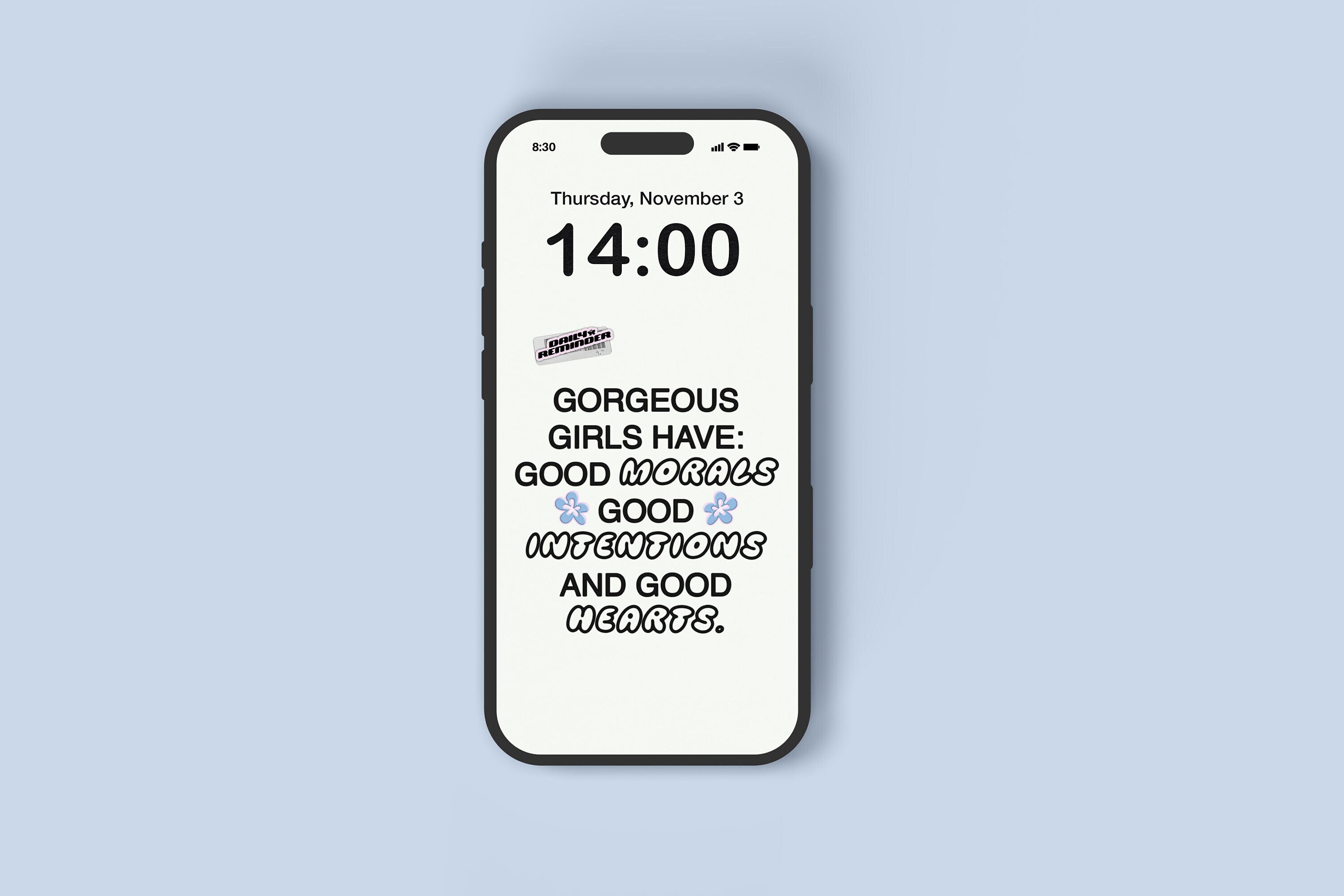 Gorgeous Girls, Aesthetic iPhone wallpaper, Phone lock screen, Y2k, Cute, Motivational Quote Wallpaper, Phone Background, Digital Download.